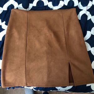 Suede Windsor skirt